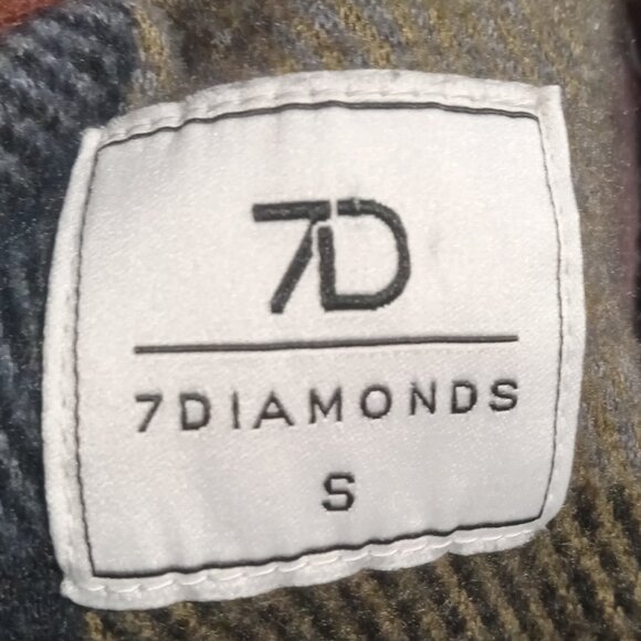 7Diamonds Men's Generation Plaid Soft Flannel Button Up Long Sleeve Shirt S - Picture 4 of 8